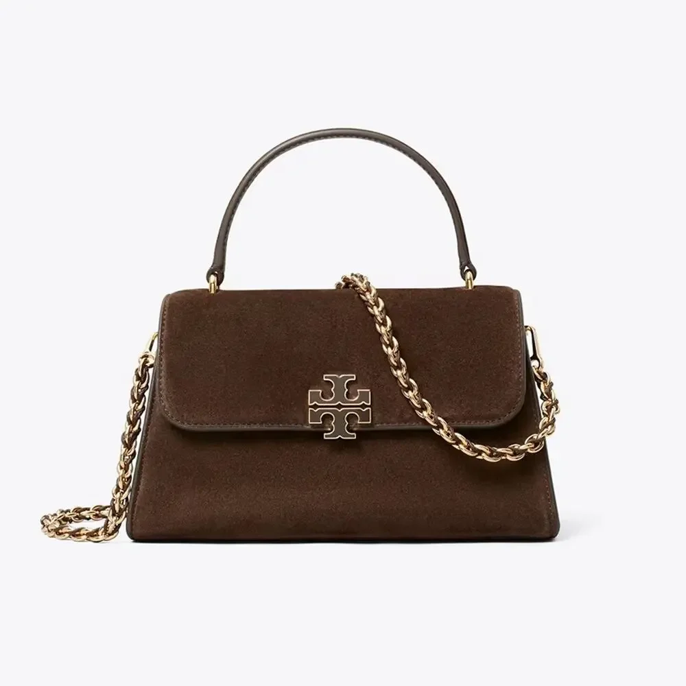 NEW‼️Tory Burch Britten Suede Top Handle 181990 $600
